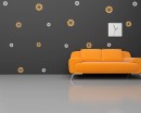 Flower Pattern Wall Decal Nursery Modern Vinyl Sticker